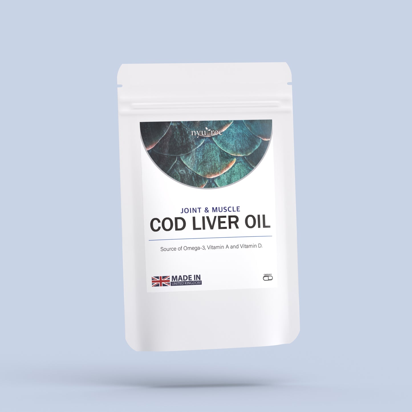 Cod Liver Oil 1000mg - Omega-3 rich Capsules